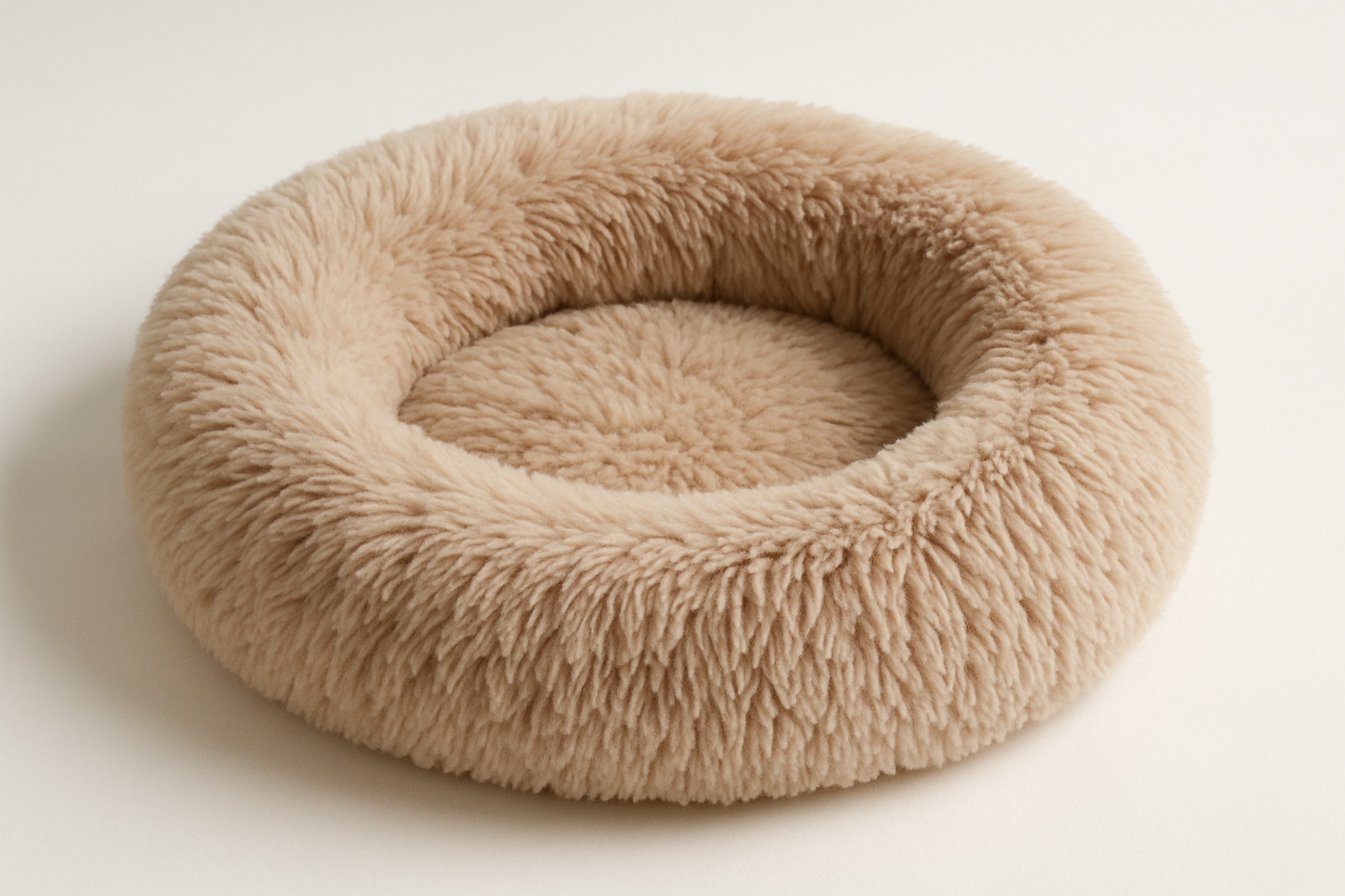 Soft donut pet bed for dogs & cats